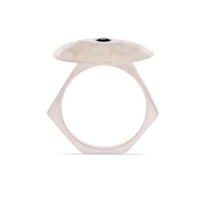 BUY AFRICAN AMETHYST GEMSTONE BRASS RING